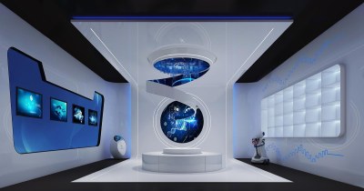 现代科技展厅3D模型下载